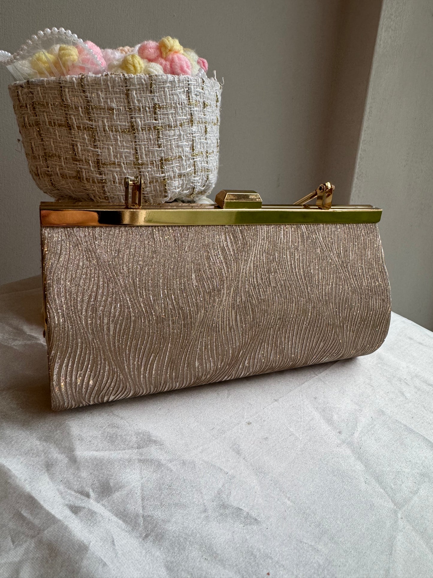 Pink And Gold Clutch