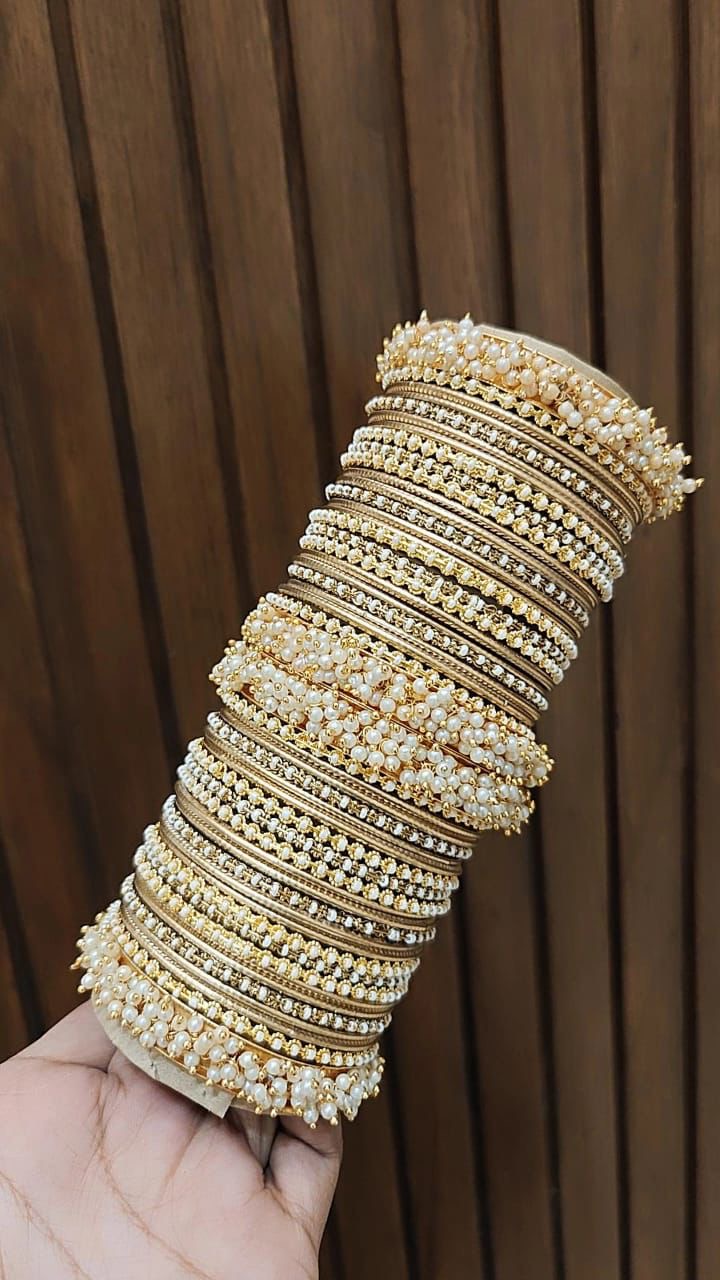 Luxury Gold Heavy Bangle Set