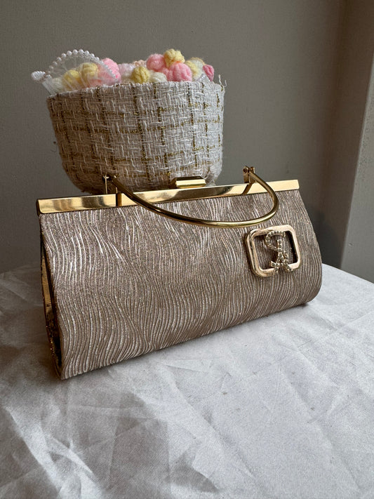 Pink And Gold Clutch