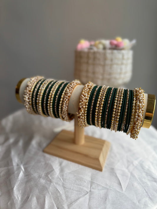 Bottle Green Luxury Bangles