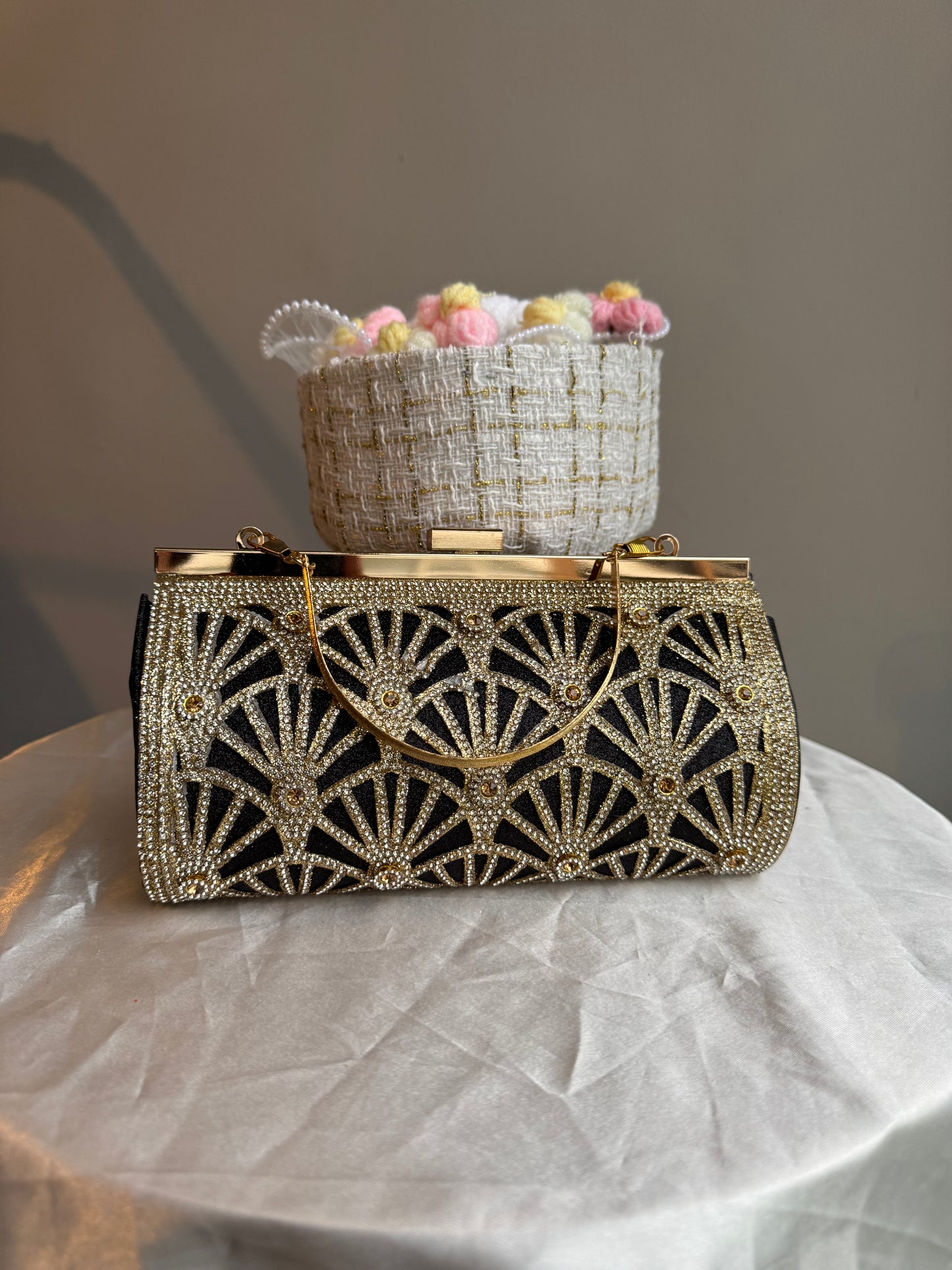 Black And Gold Clutch Bag