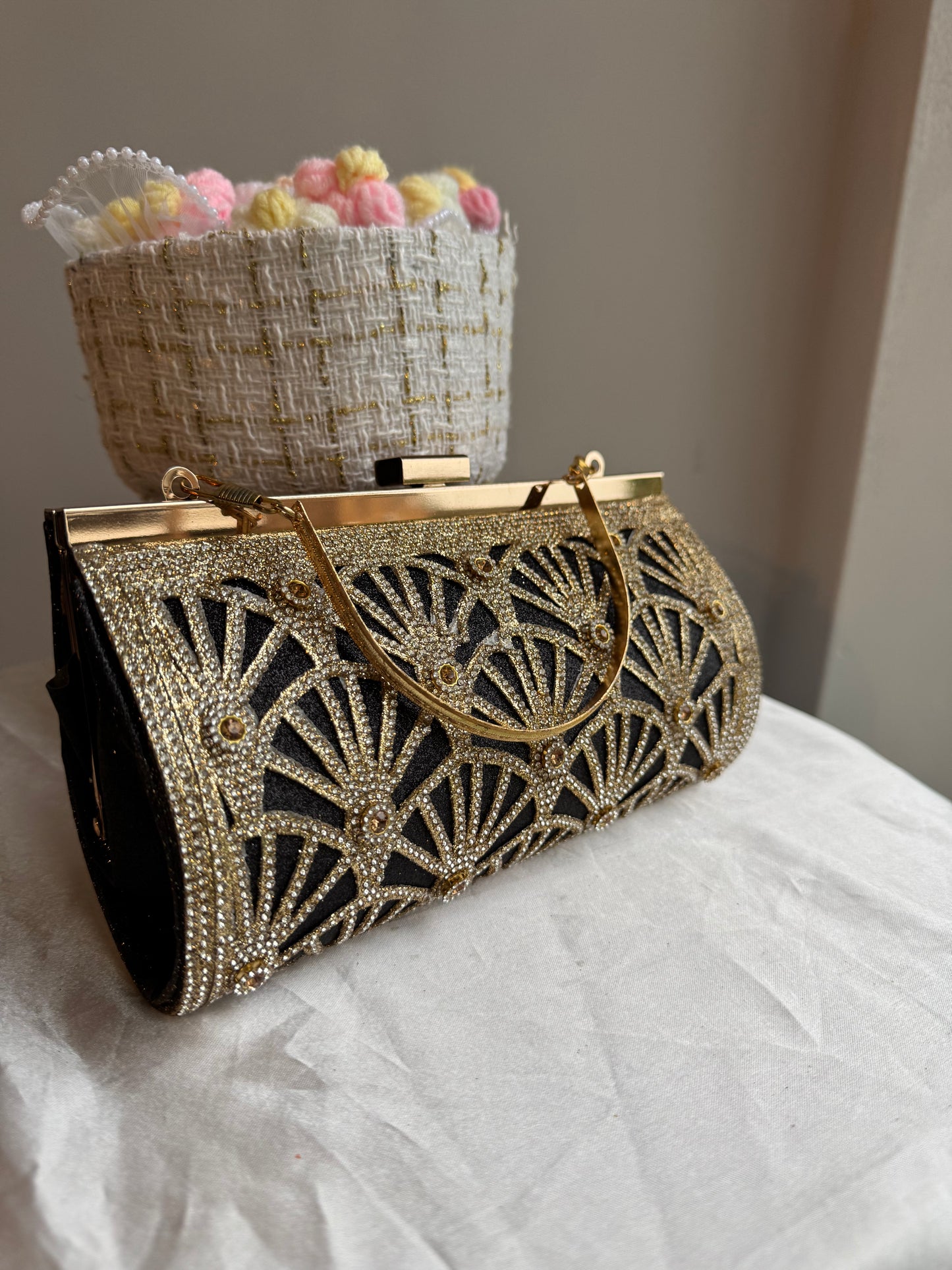 Black And Gold Clutch Bag
